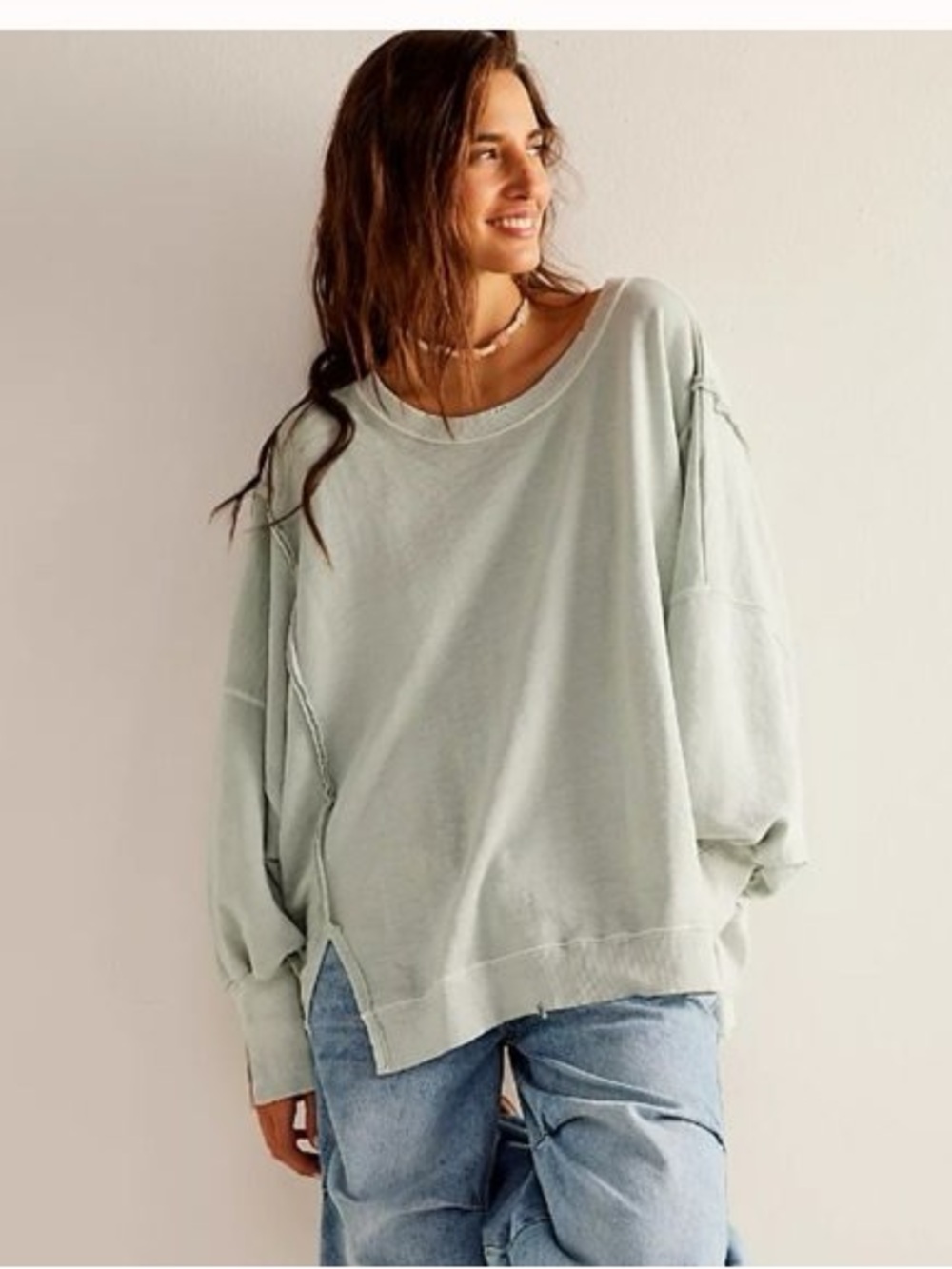 Free People Camden Oversized Pullover Size Small